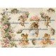 Carta di riso Angeli e Rose Vintage