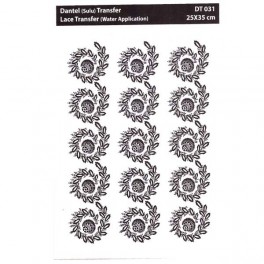 Carta Transfer Bianco ornamento