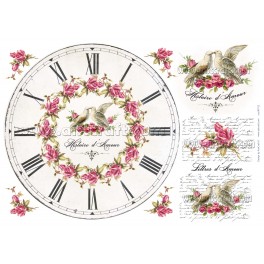 Carta di riso Orologio