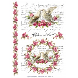 Carta di riso Colombe
